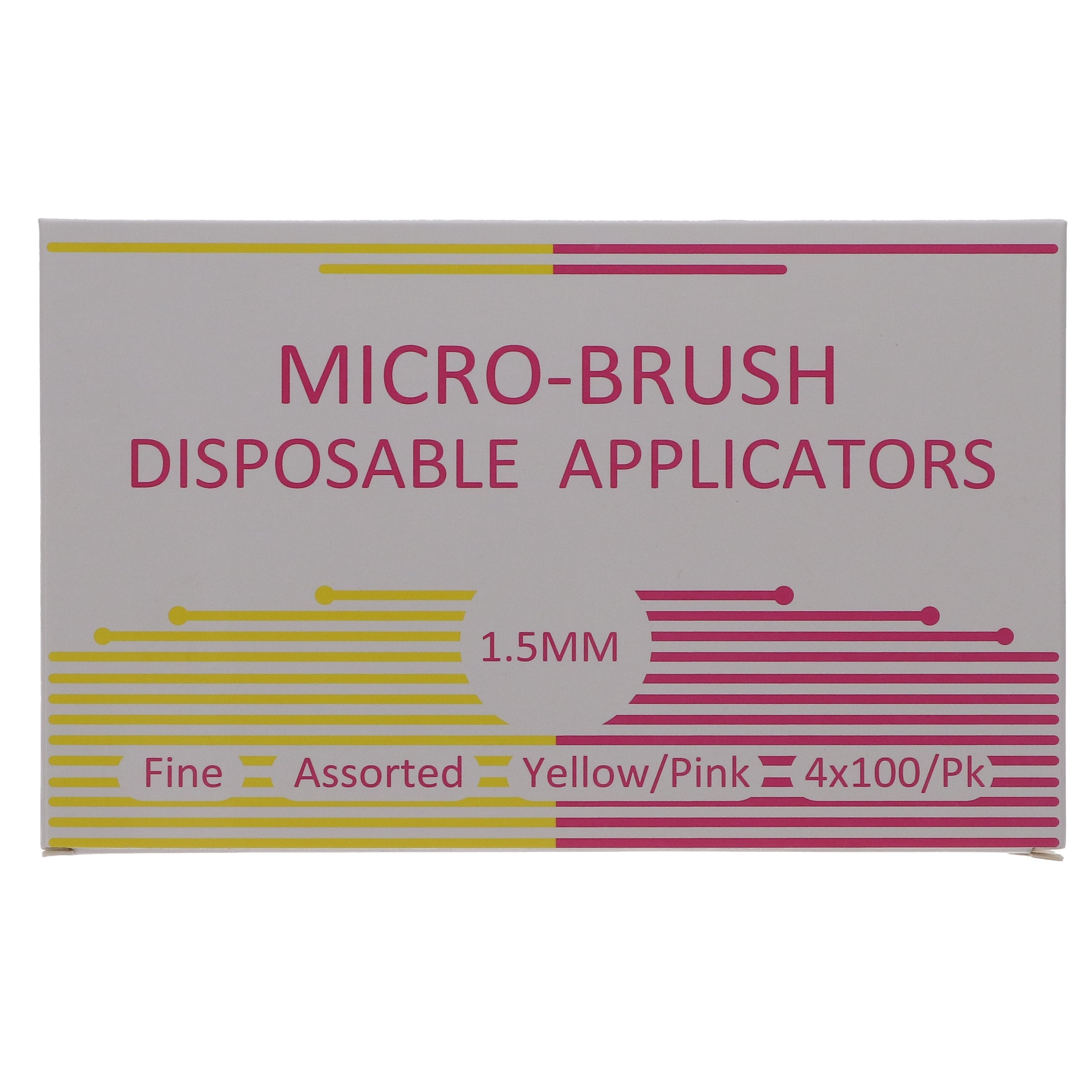 House Brand Dentistry 101318 Micro-Brush Disposable Applicators Fine Assorted Yellow & Pink 4 x 100/Pk House Brand Dentistry 101318 Micro-Brush Disposable Applicators Fine Assorted Yellow & Pink 4 x 100/Pk